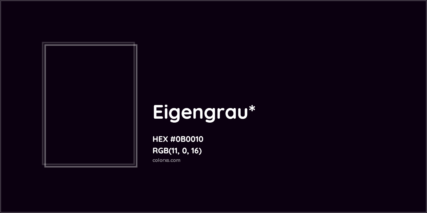 HEX #0B0010 Color Name, Color Code, Palettes, Similar Paints, Images