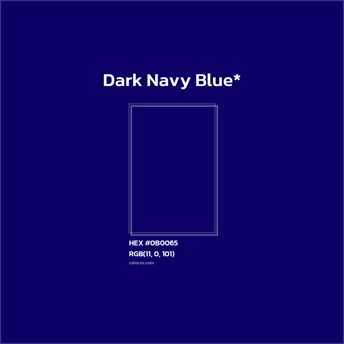 HEX #0B0065 Color Name, Color Code, Palettes, Similar Paints, Images