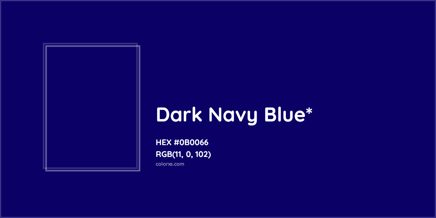 HEX #0B0066 Color Name, Color Code, Palettes, Similar Paints, Images