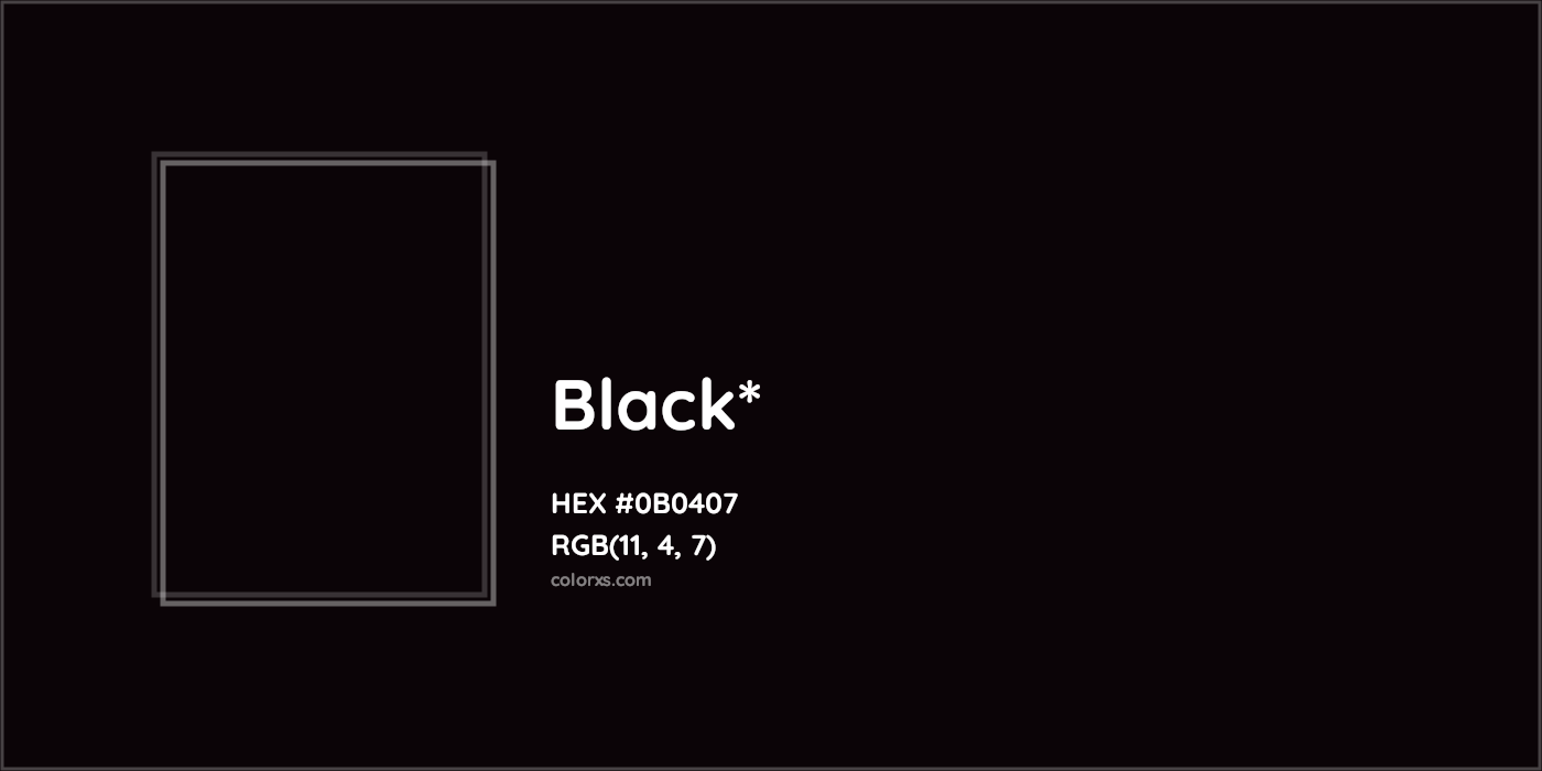 HEX #0B0407 Color Name, Color Code, Palettes, Similar Paints, Images