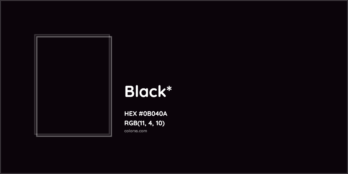 HEX #0B040A Color Name, Color Code, Palettes, Similar Paints, Images