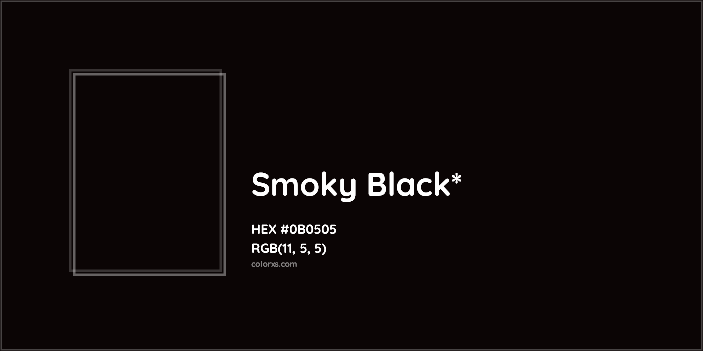 HEX #0B0505 Color Name, Color Code, Palettes, Similar Paints, Images