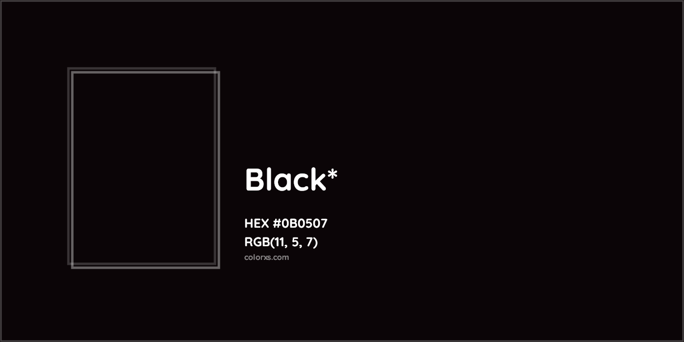 HEX #0B0507 Color Name, Color Code, Palettes, Similar Paints, Images