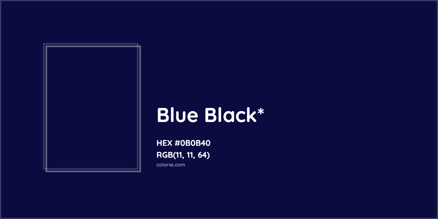 HEX #0B0B40 Color Name, Color Code, Palettes, Similar Paints, Images