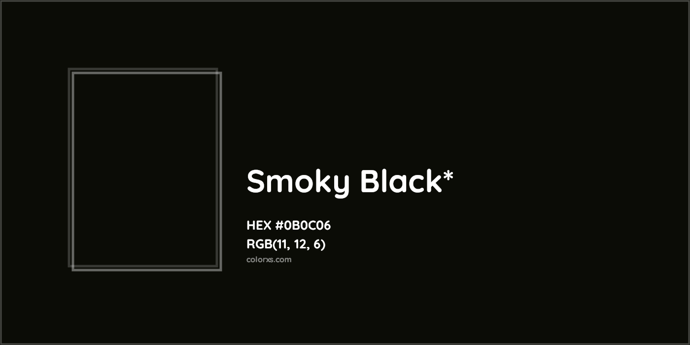 HEX #0B0C06 Color Name, Color Code, Palettes, Similar Paints, Images