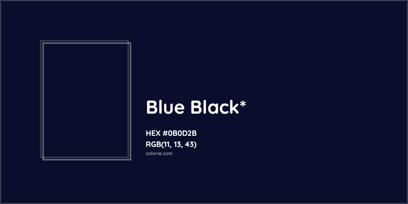 HEX #0B0D2B Color Name, Color Code, Palettes, Similar Paints, Images