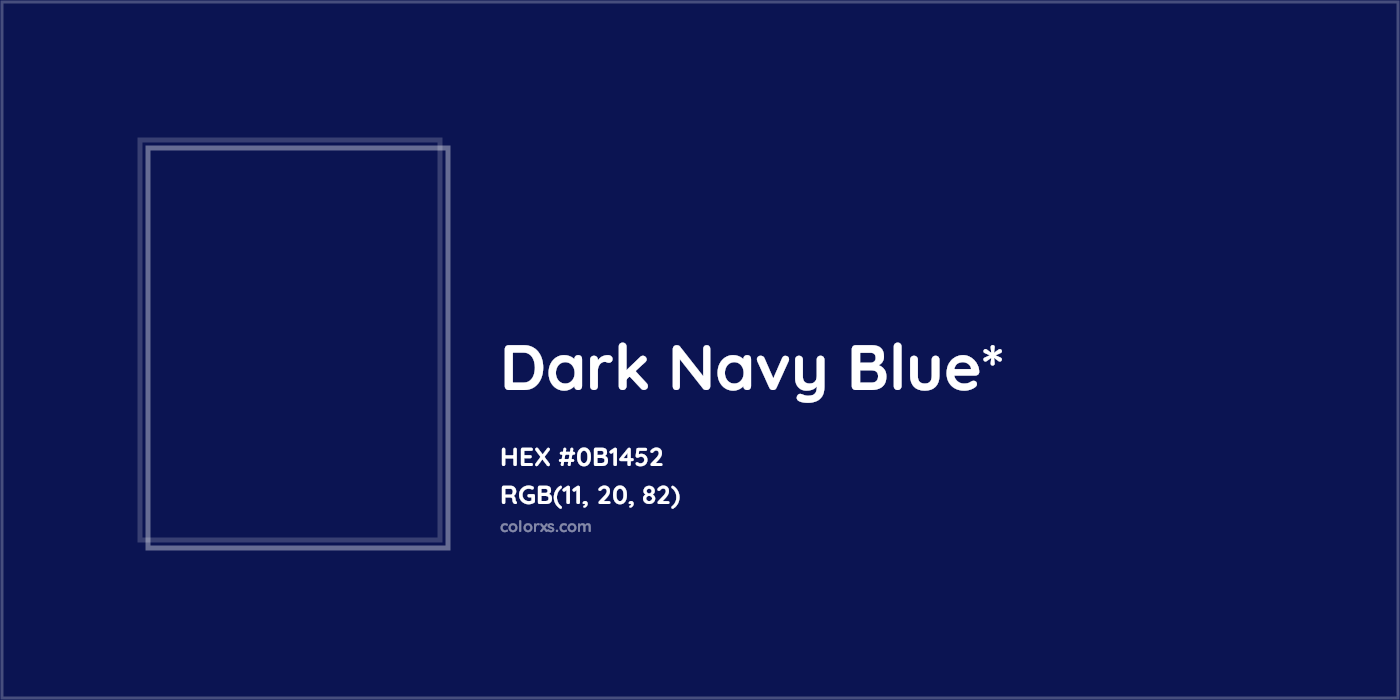 HEX #0B1452 Color Name, Color Code, Palettes, Similar Paints, Images