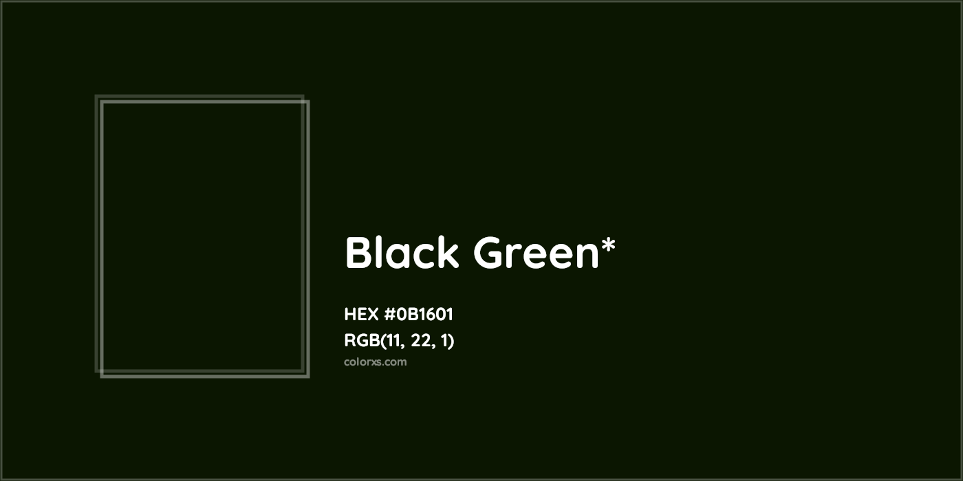 HEX #0B1601 Color Name, Color Code, Palettes, Similar Paints, Images