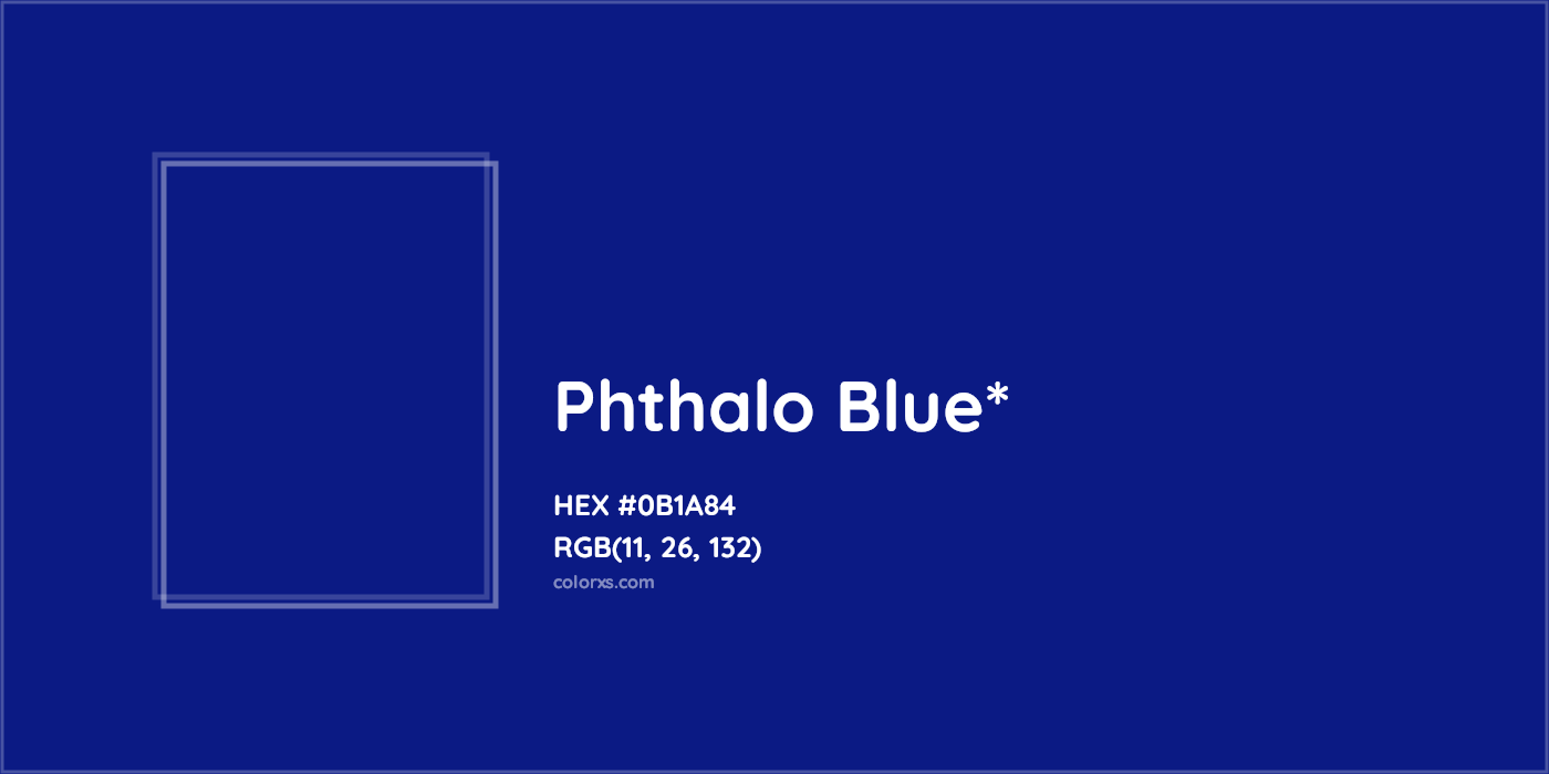 HEX #0B1A84 Color Name, Color Code, Palettes, Similar Paints, Images