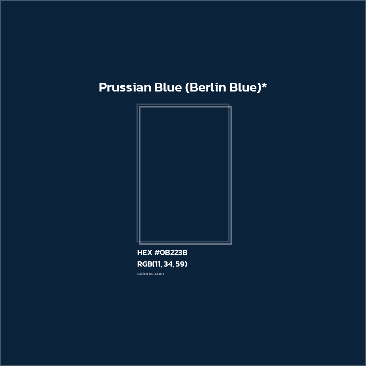HEX #0B223B Color Name, Color Code, Palettes, Similar Paints, Images