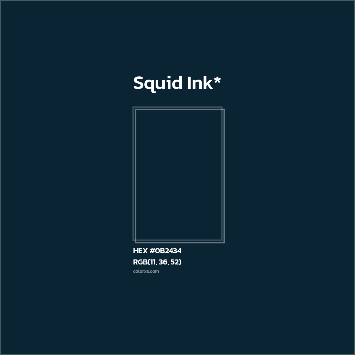HEX #0B2434 Color Name, Color Code, Palettes, Similar Paints, Images