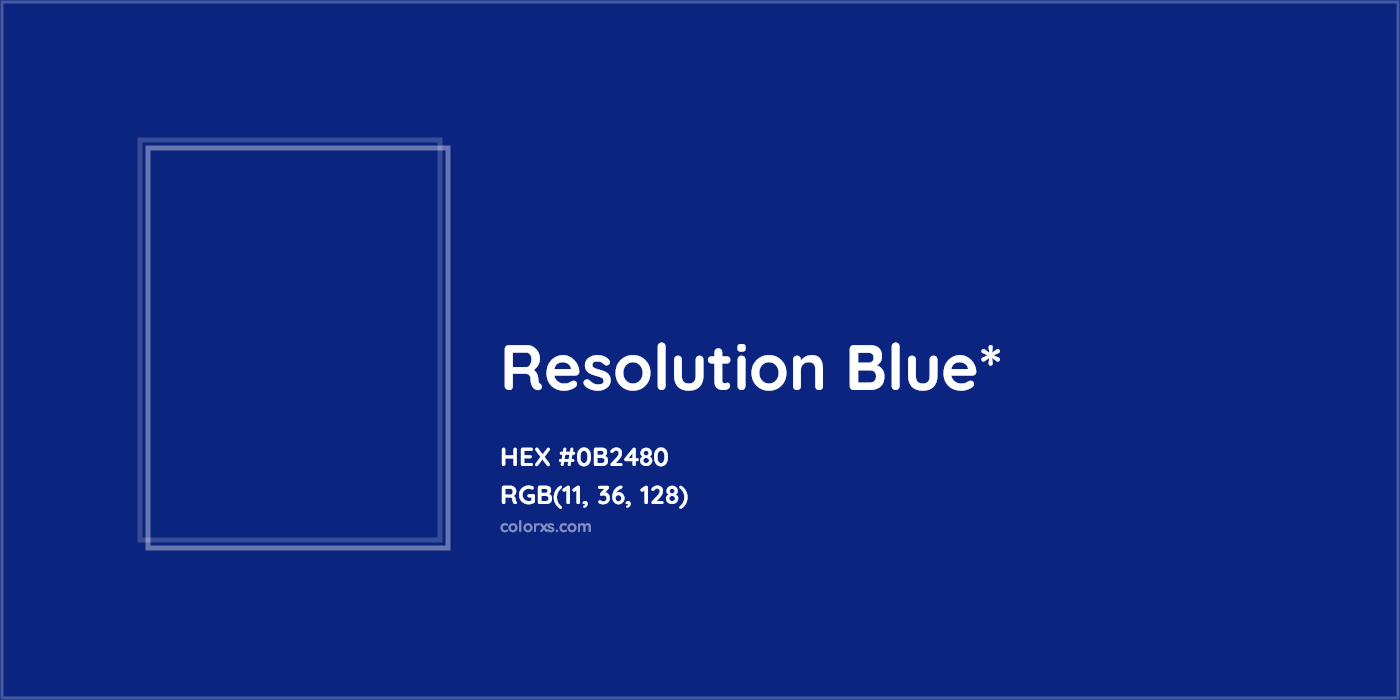 HEX #0B2480 Color Name, Color Code, Palettes, Similar Paints, Images