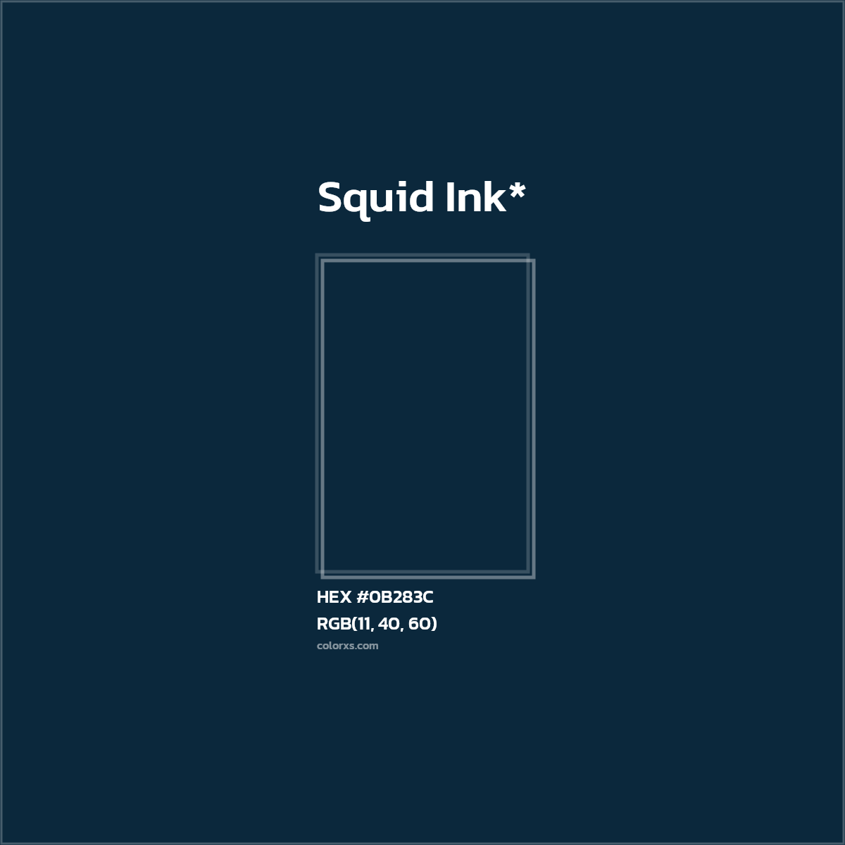 HEX #0B283C Color Name, Color Code, Palettes, Similar Paints, Images