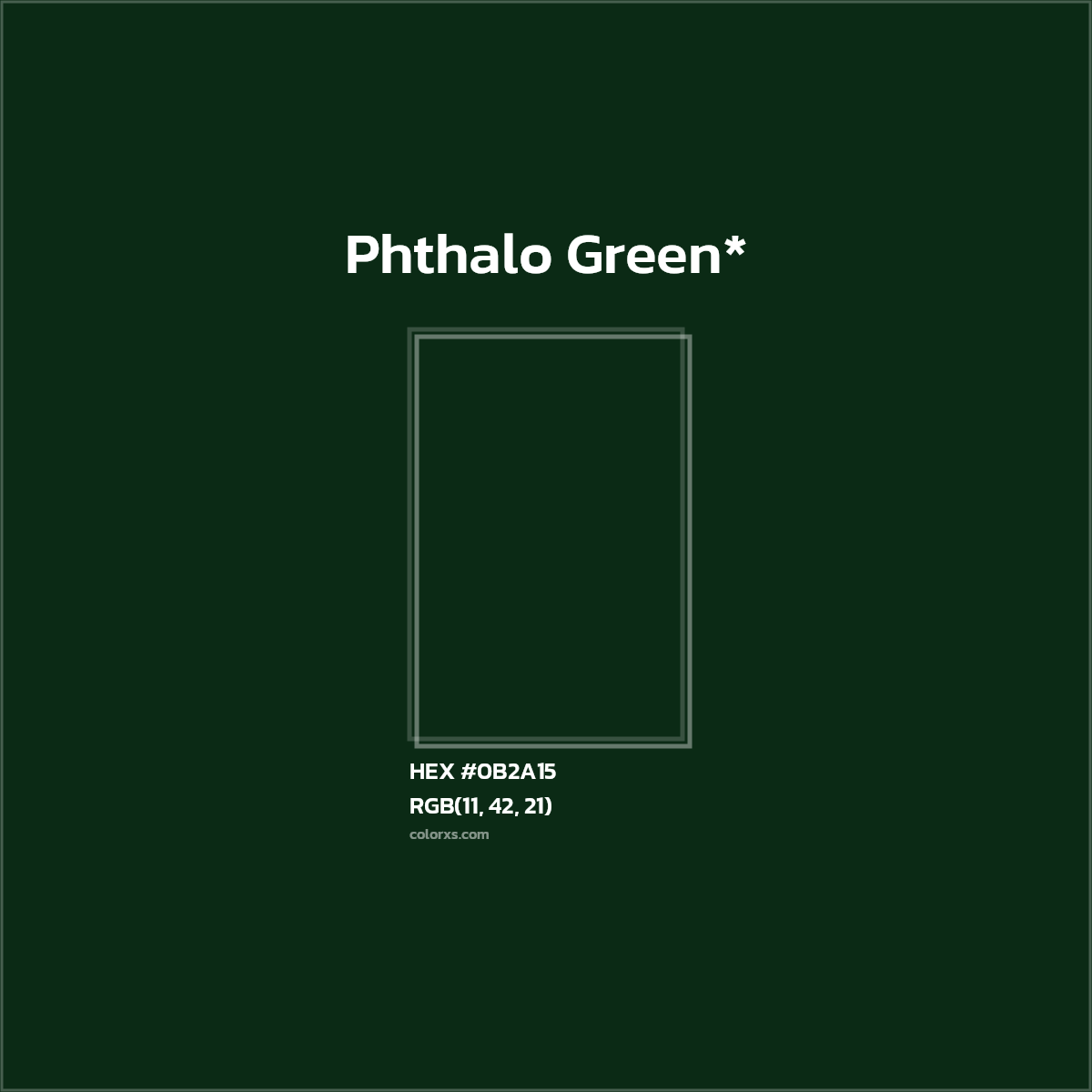 HEX #0B2A15 Color Name, Color Code, Palettes, Similar Paints, Images