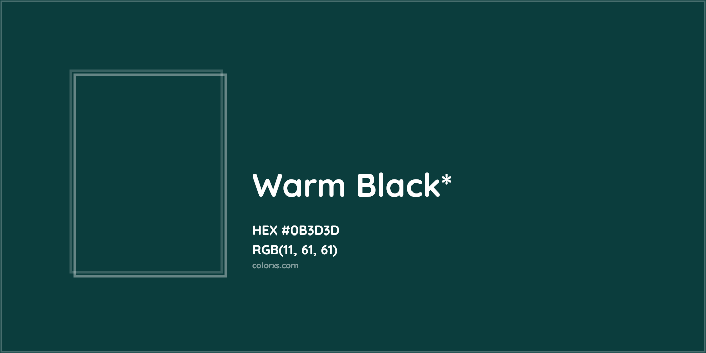 HEX #0B3D3D Color Name, Color Code, Palettes, Similar Paints, Images