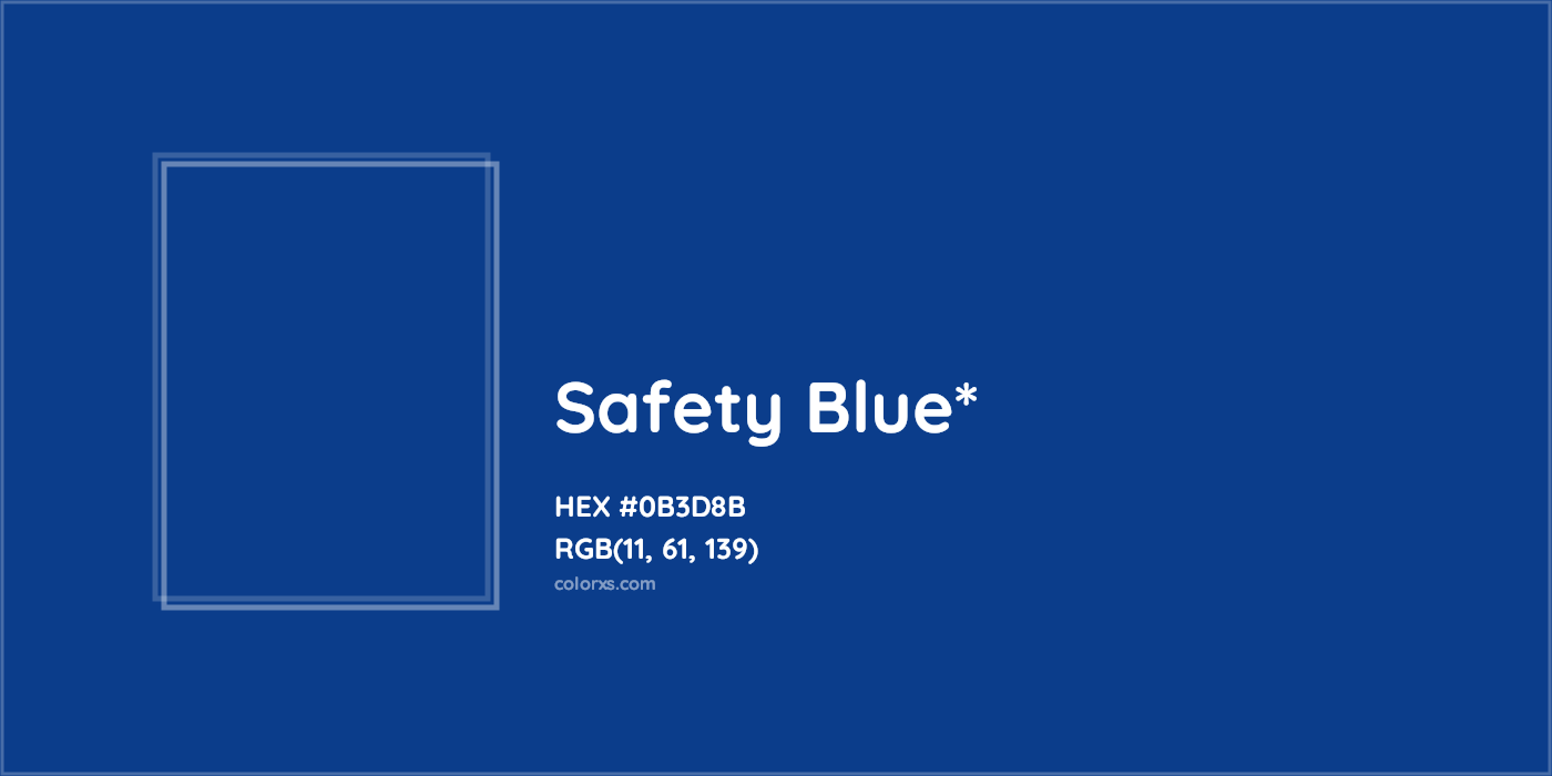 HEX #0B3D8B Color Name, Color Code, Palettes, Similar Paints, Images