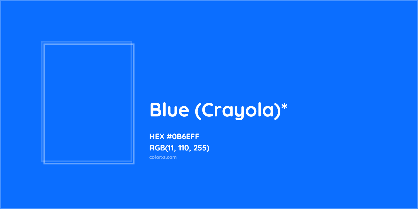 HEX #0B6EFF Color Name, Color Code, Palettes, Similar Paints, Images