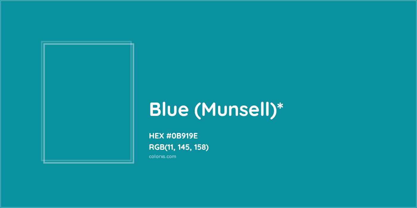 HEX #0B919E Color Name, Color Code, Palettes, Similar Paints, Images