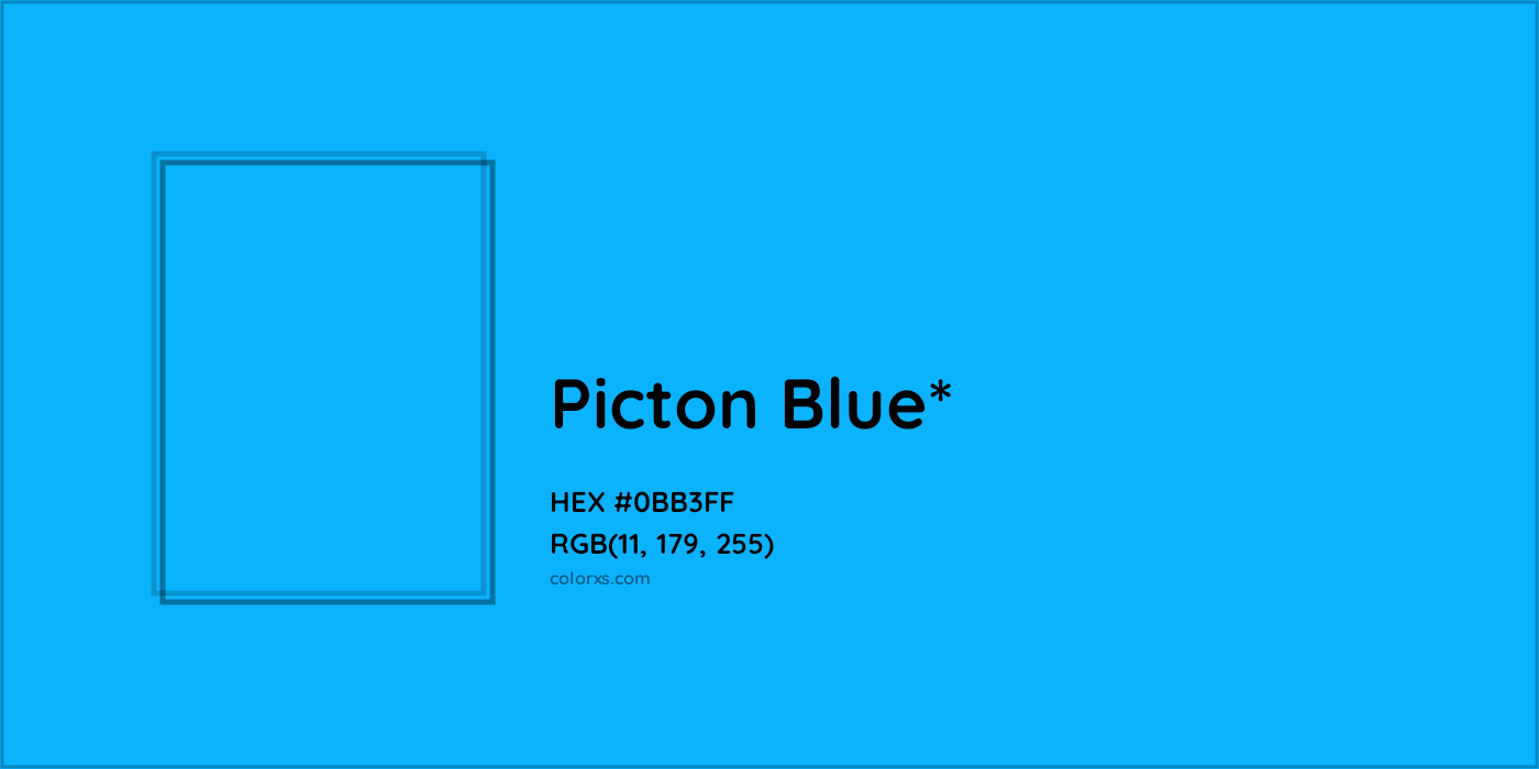 HEX #0BB3FF Color Name, Color Code, Palettes, Similar Paints, Images