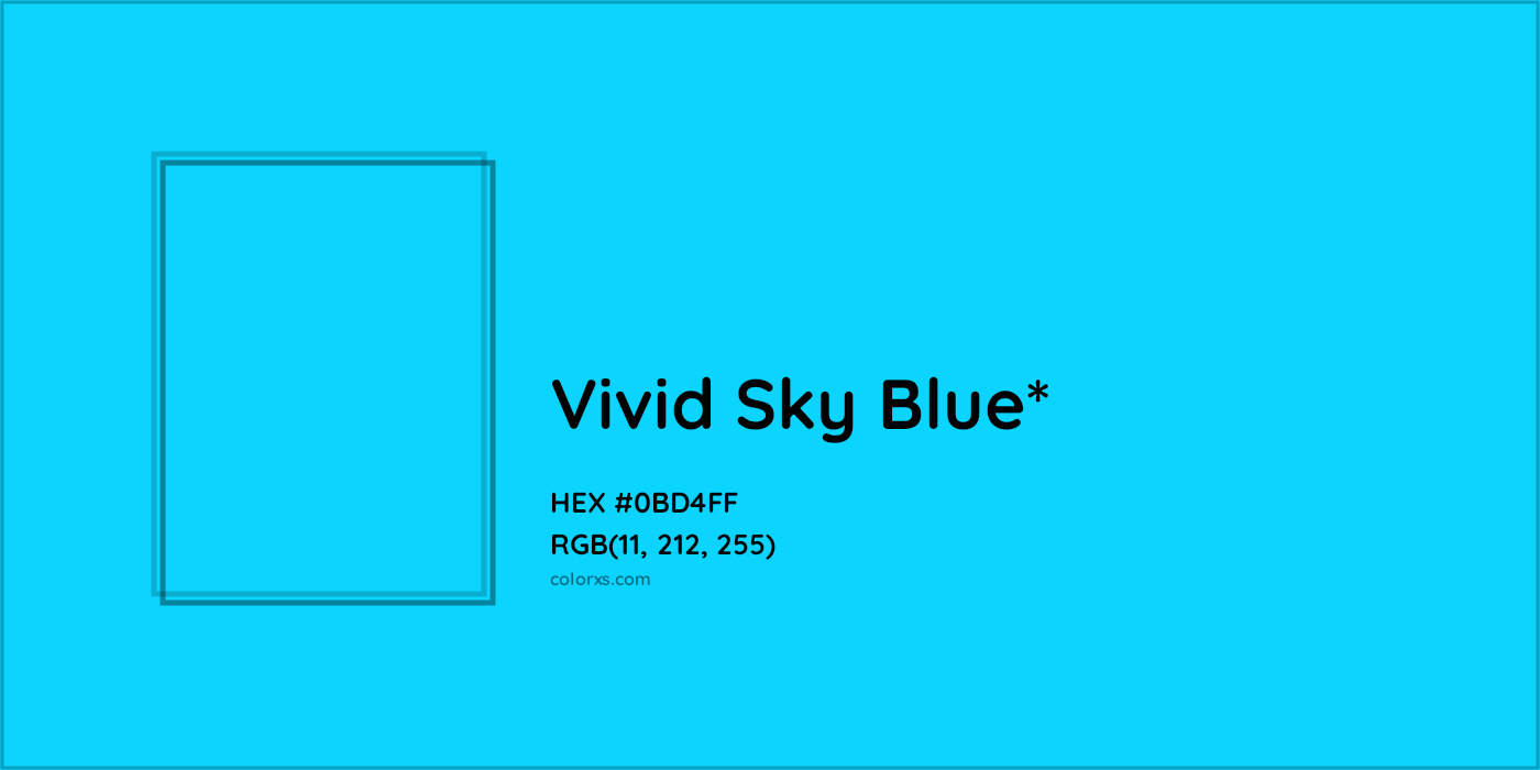 HEX #0BD4FF Color Name, Color Code, Palettes, Similar Paints, Images