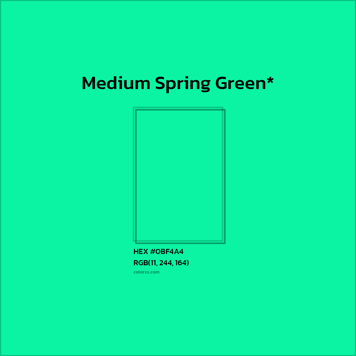 HEX #0BF4A4 Color Name, Color Code, Palettes, Similar Paints, Images