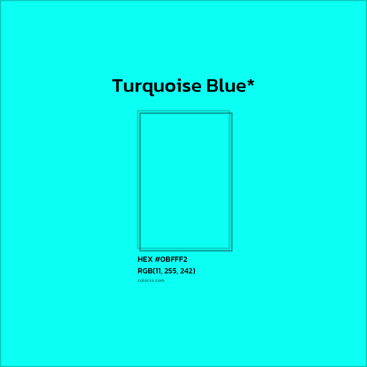 HEX #0BFFF2 Color Name, Color Code, Palettes, Similar Paints, Images