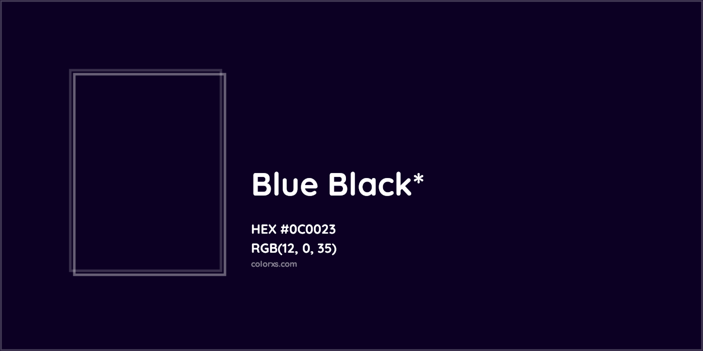 HEX #0C0023 Color Name, Color Code, Palettes, Similar Paints, Images