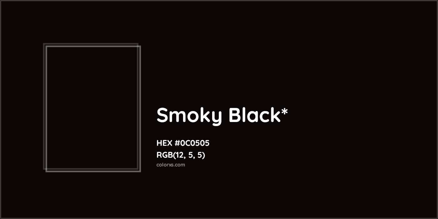 HEX #0C0505 Color Name, Color Code, Palettes, Similar Paints, Images