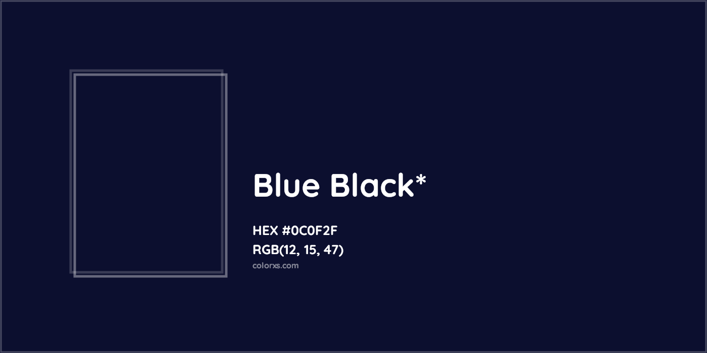 HEX #0C0F2F Color Name, Color Code, Palettes, Similar Paints, Images