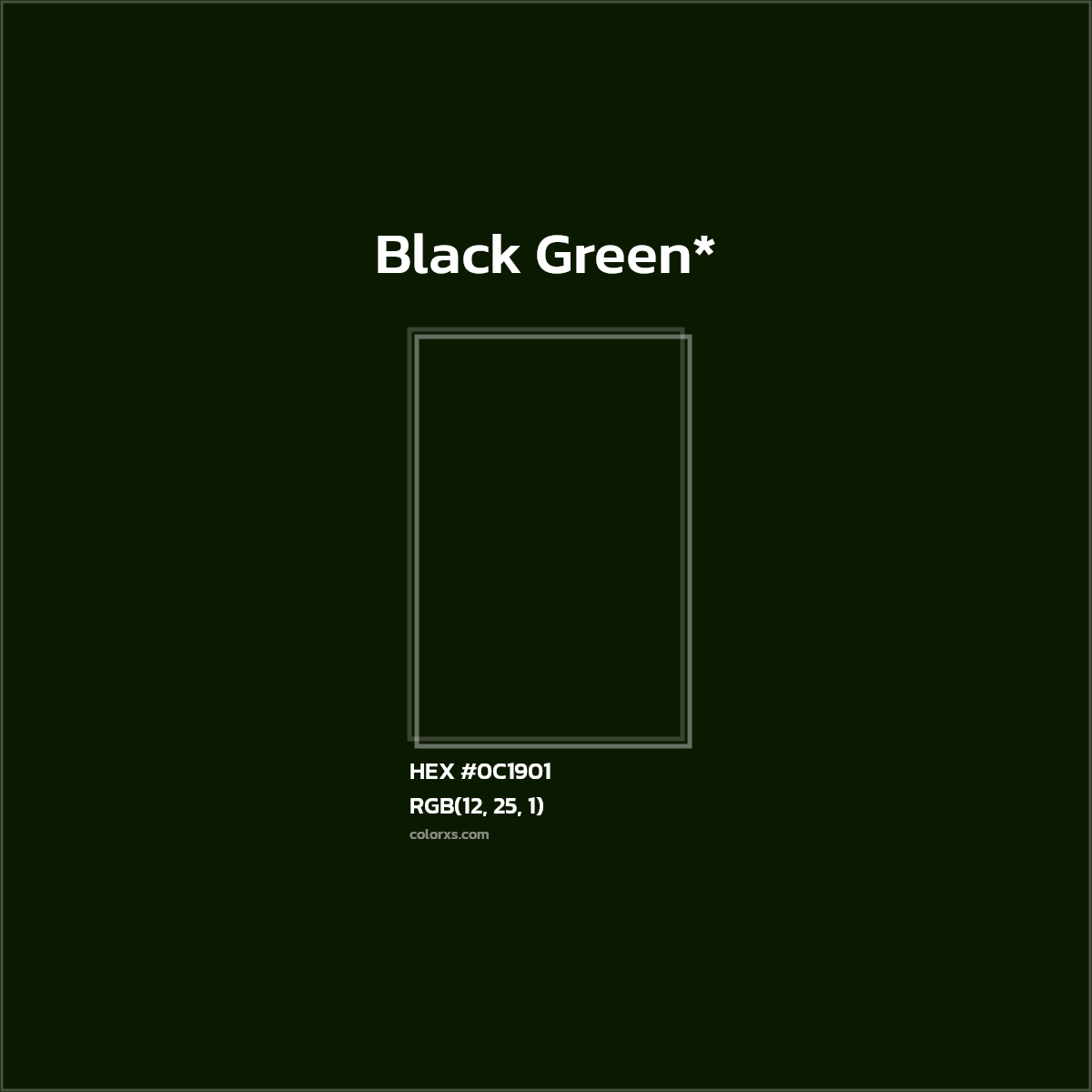 HEX #0C1901 Color Name, Color Code, Palettes, Similar Paints, Images