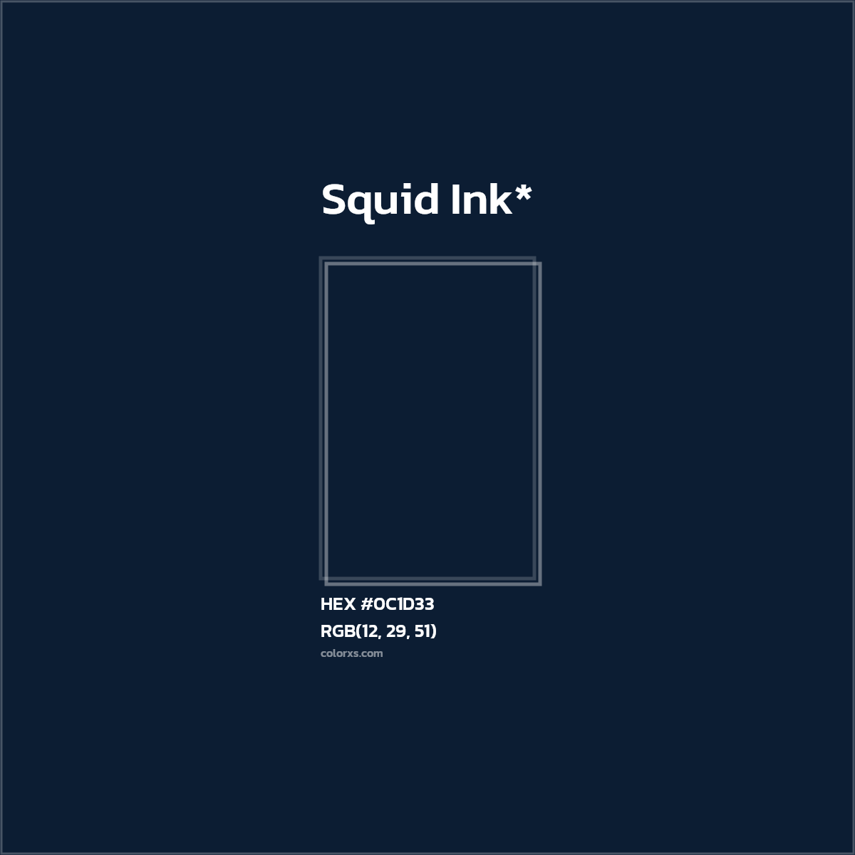 HEX #0C1D33 Color Name, Color Code, Palettes, Similar Paints, Images