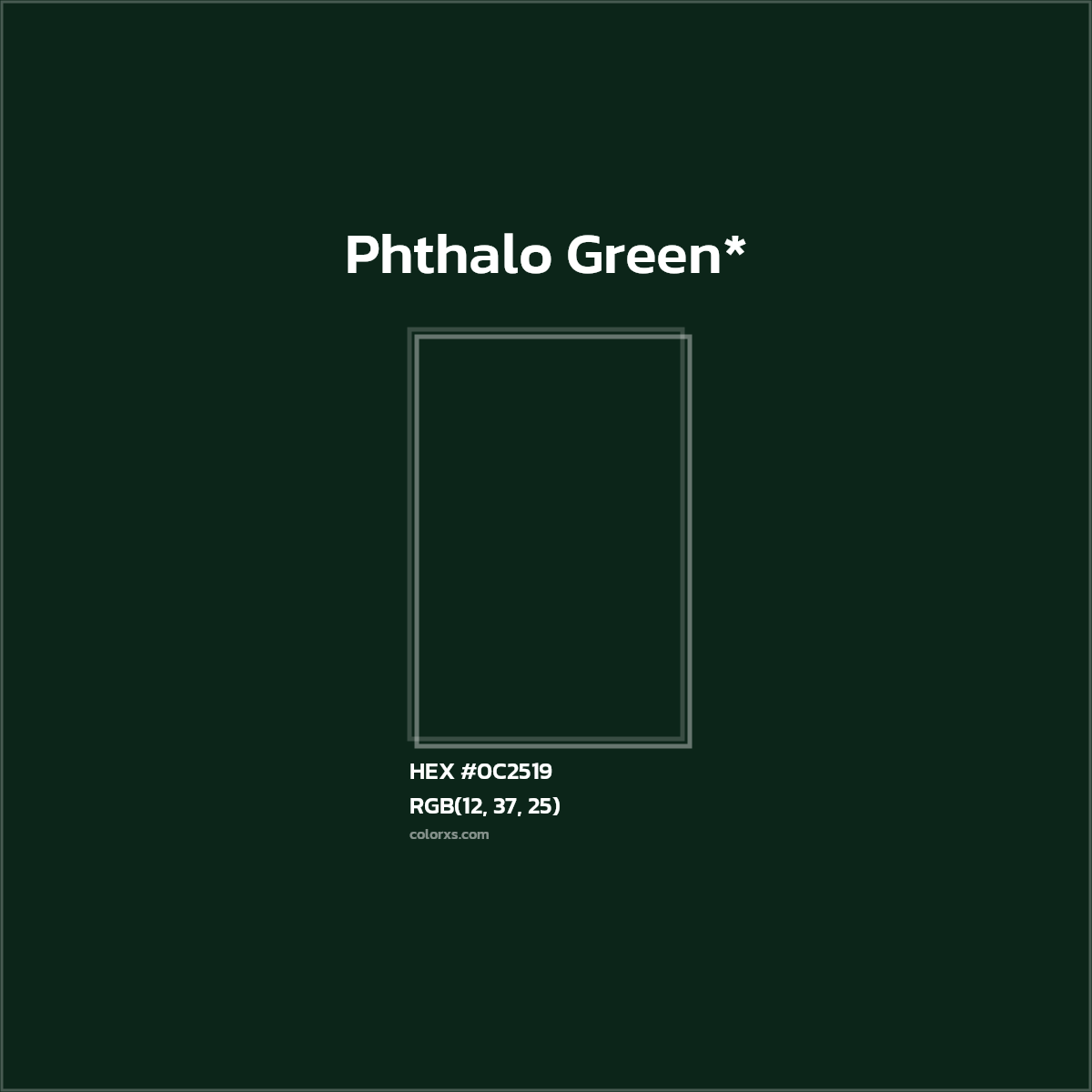 HEX #0C2519 Color Name, Color Code, Palettes, Similar Paints, Images