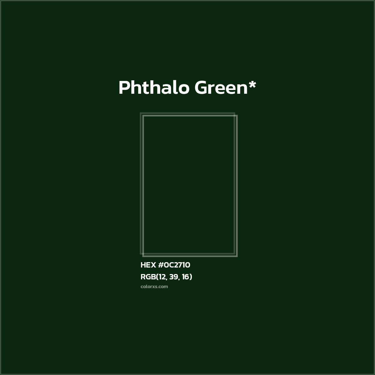 HEX #0C2710 Color Name, Color Code, Palettes, Similar Paints, Images