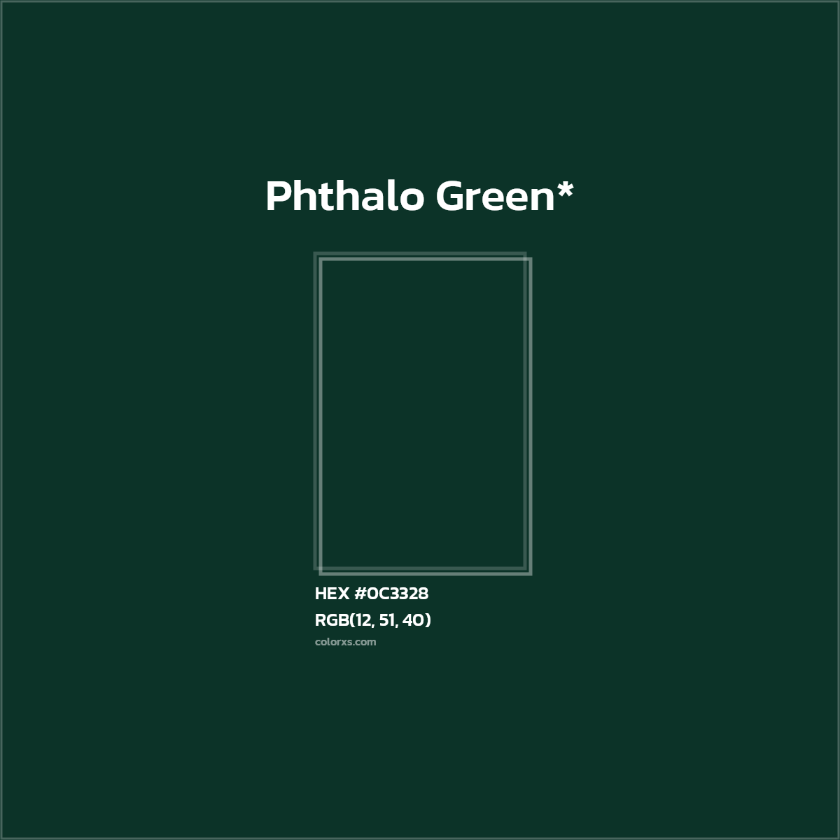 HEX #0C3328 Color Name, Color Code, Palettes, Similar Paints, Images