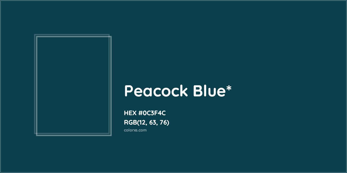 HEX #0C3F4C Color Name, Color Code, Palettes, Similar Paints, Images