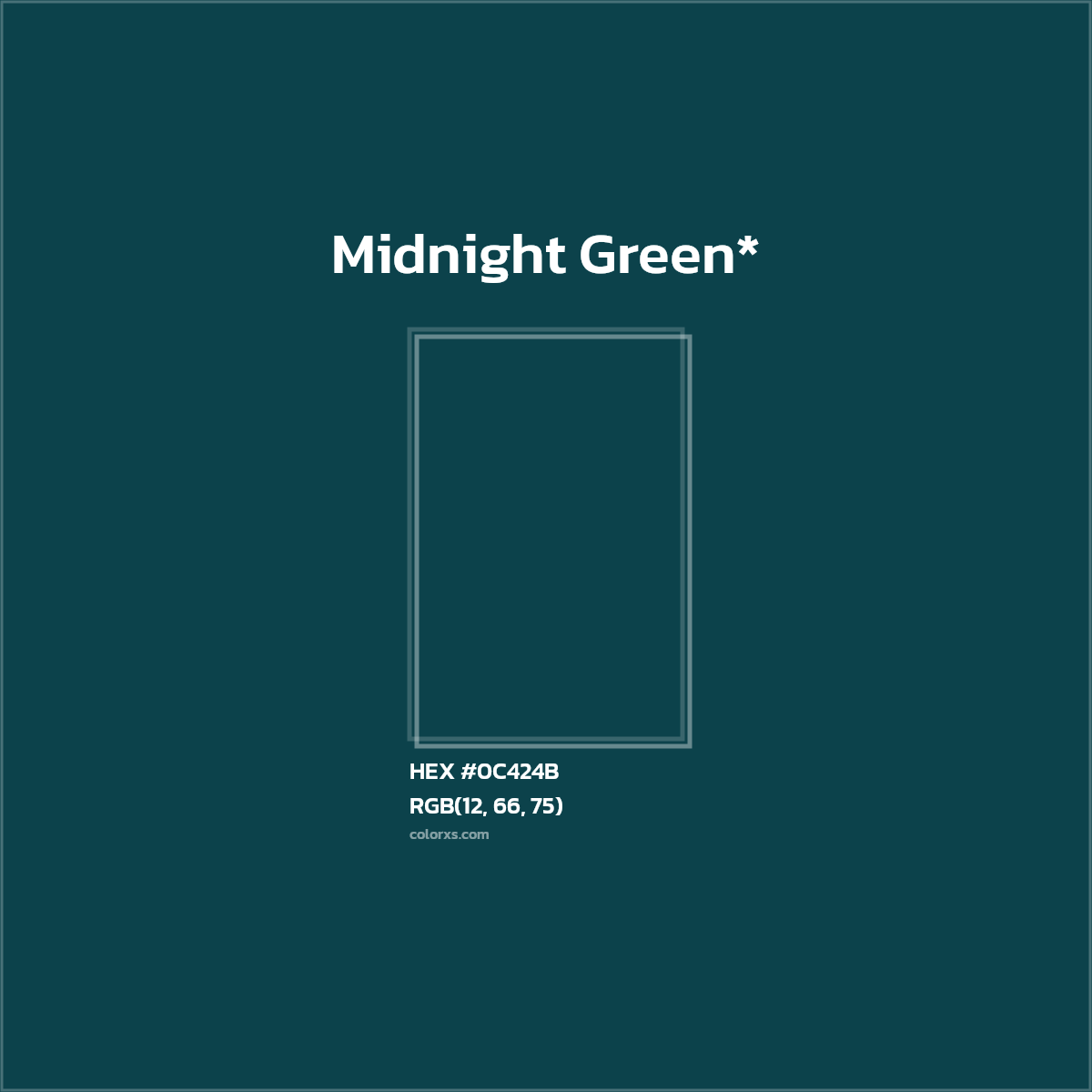 HEX #0C424B Color Name, Color Code, Palettes, Similar Paints, Images