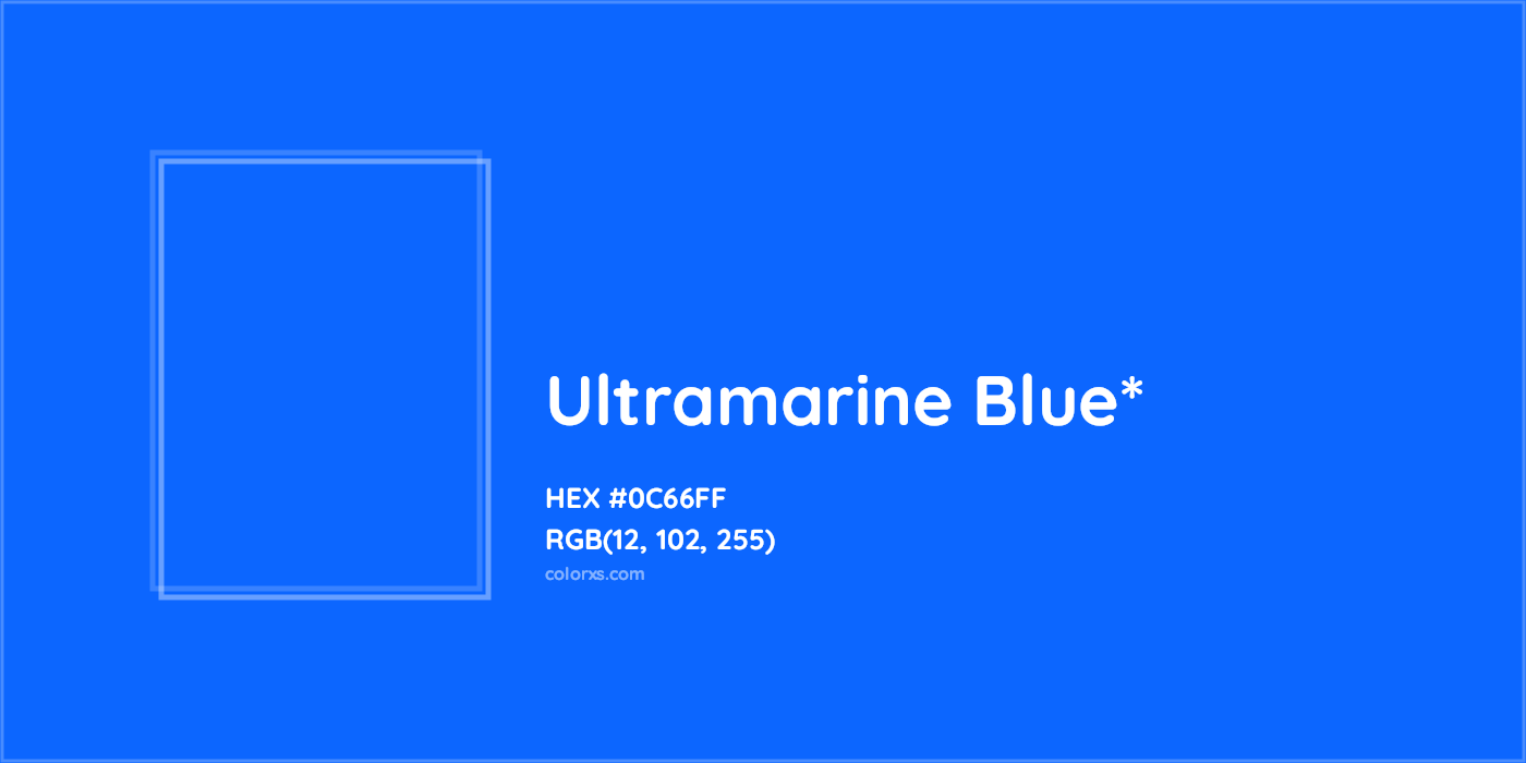HEX #0C66FF Color Name, Color Code, Palettes, Similar Paints, Images