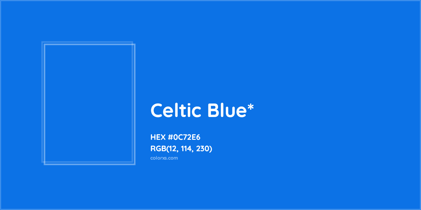 HEX #0C72E6 Color Name, Color Code, Palettes, Similar Paints, Images