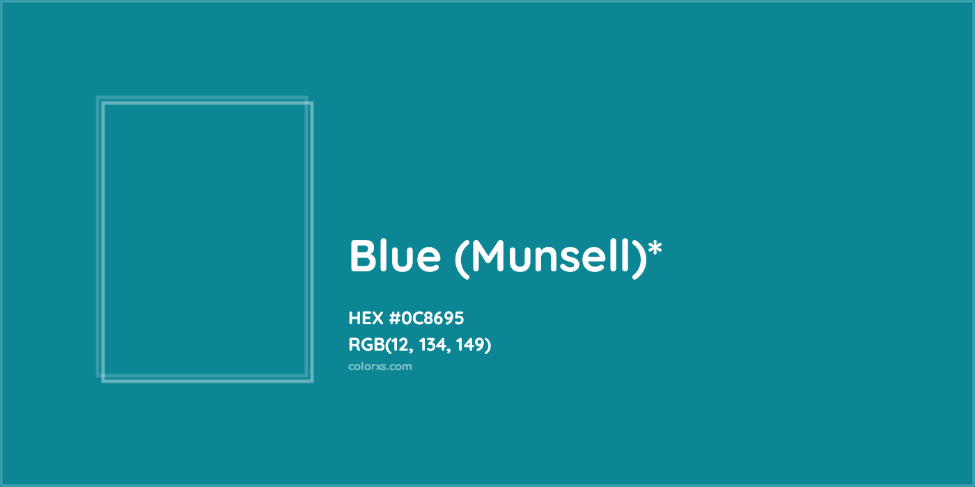 HEX #0C8695 Color Name, Color Code, Palettes, Similar Paints, Images