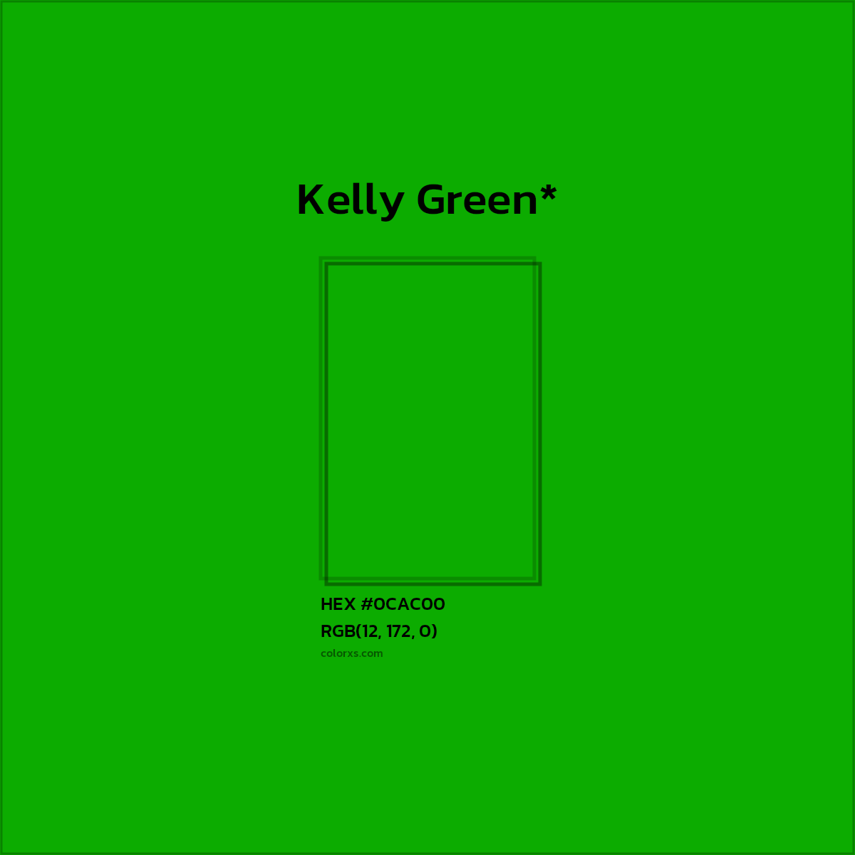 HEX #0CAC00 Color Name, Color Code, Palettes, Similar Paints, Images
