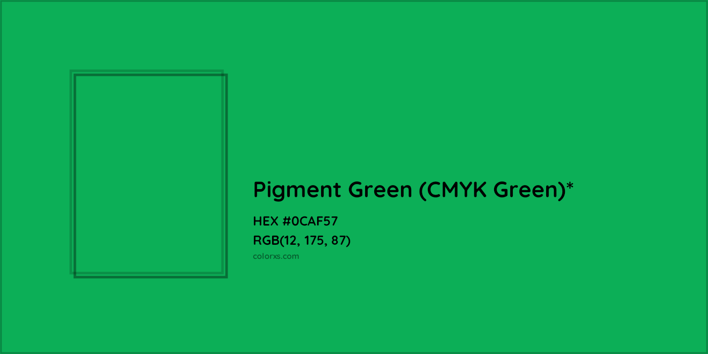 HEX #0CAF57 Color Name, Color Code, Palettes, Similar Paints, Images