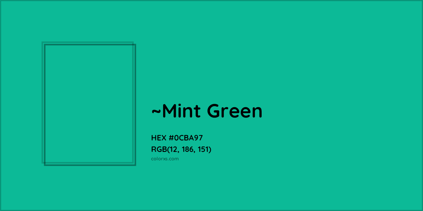 HEX #0CBA97 Color Name, Color Code, Palettes, Similar Paints, Images