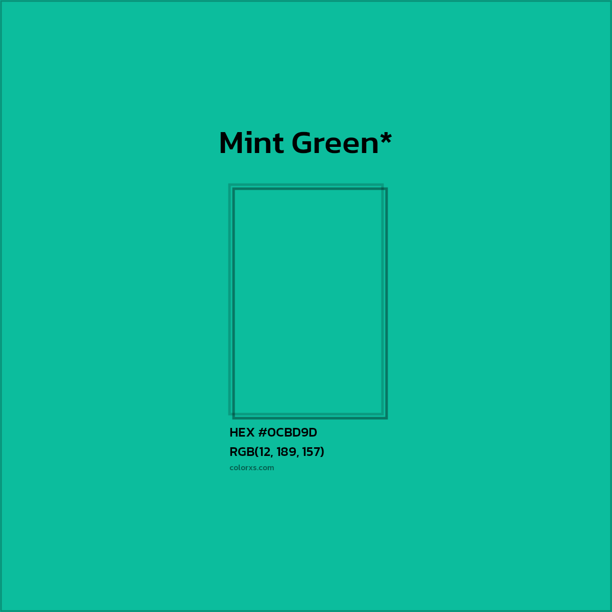 HEX #0CBD9D Color Name, Color Code, Palettes, Similar Paints, Images