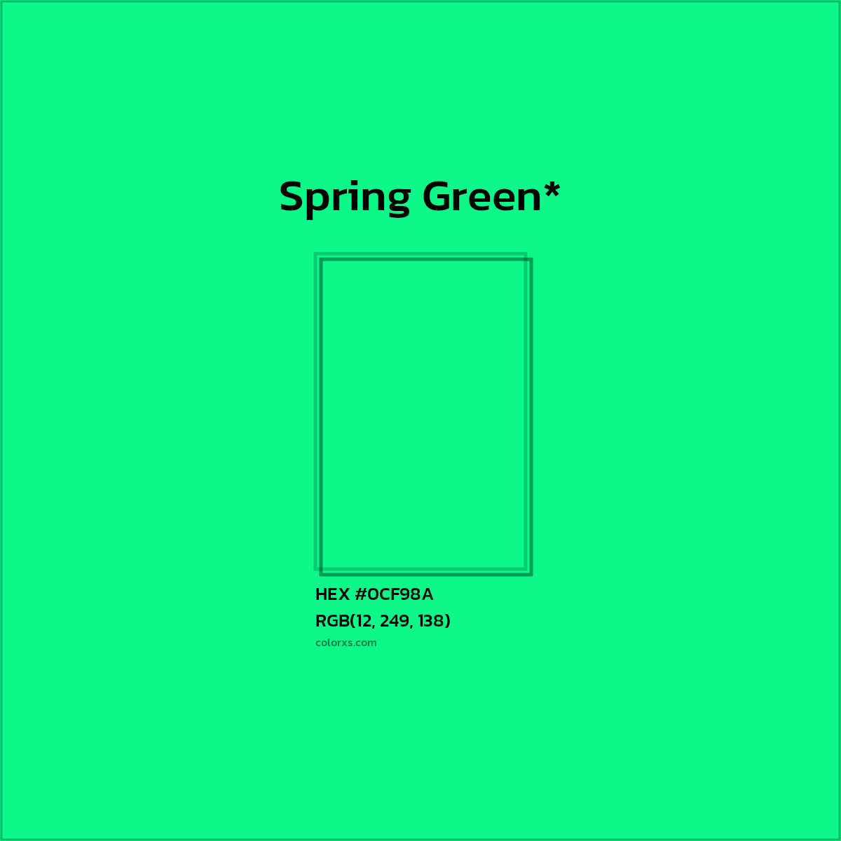 HEX #0CF98A Color Name, Color Code, Palettes, Similar Paints, Images