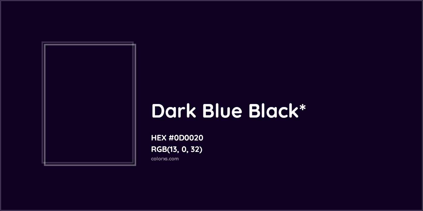 HEX #0D0020 Color Name, Color Code, Palettes, Similar Paints, Images