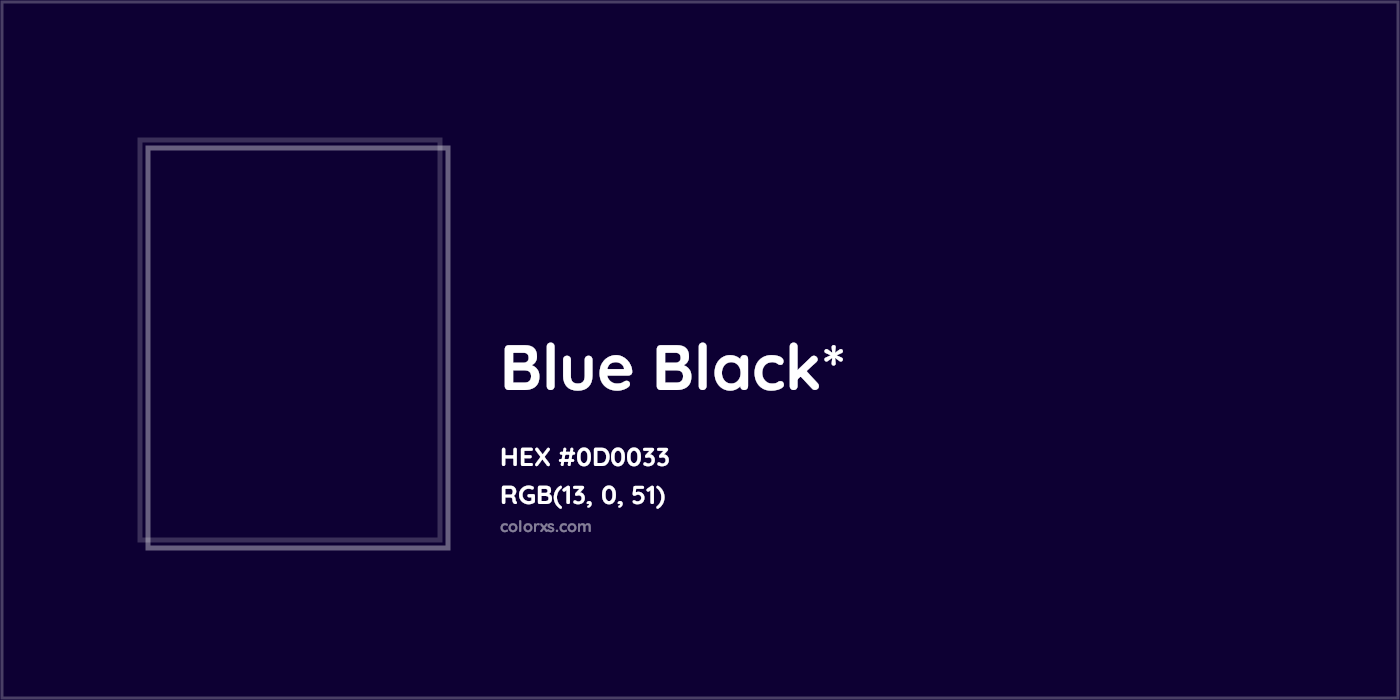 HEX #0D0033 Color Name, Color Code, Palettes, Similar Paints, Images