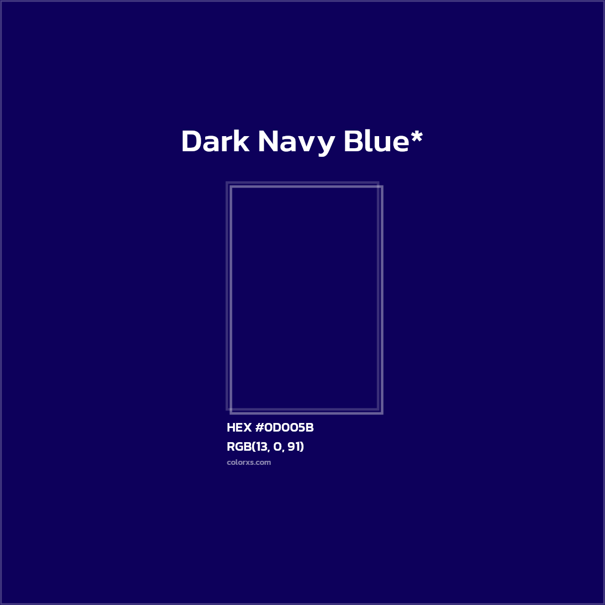 HEX #0D005B Color Name, Color Code, Palettes, Similar Paints, Images