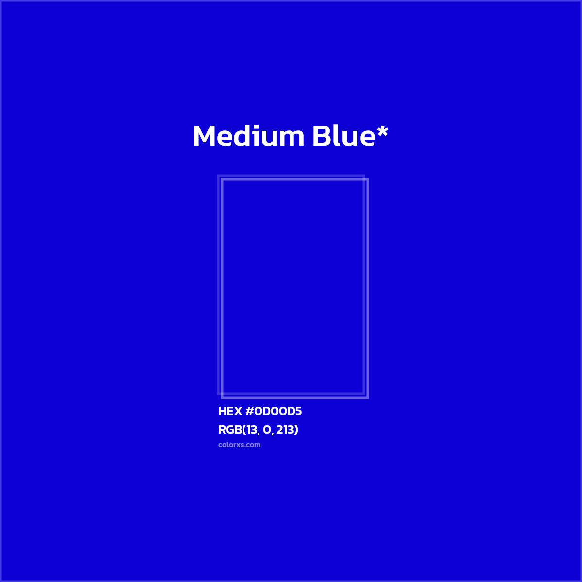 HEX #0D00D5 Color Name, Color Code, Palettes, Similar Paints, Images