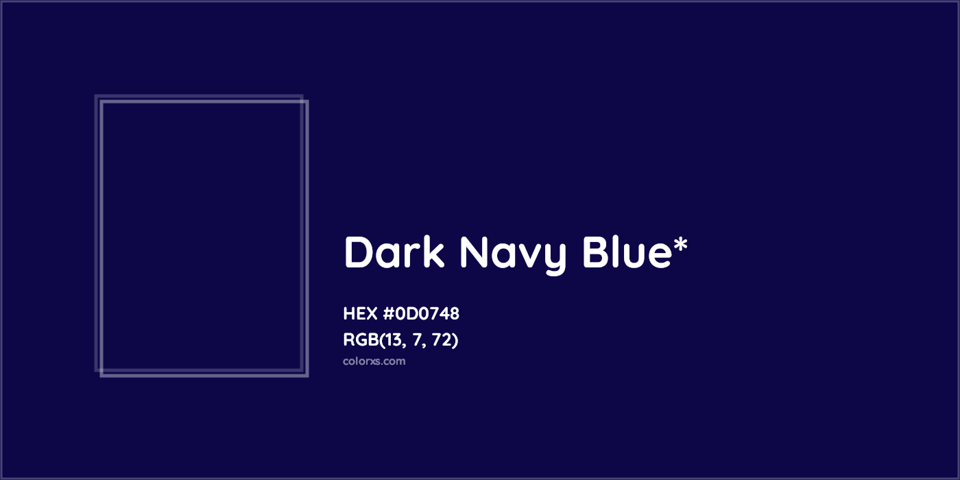 HEX #0D0748 Color Name, Color Code, Palettes, Similar Paints, Images