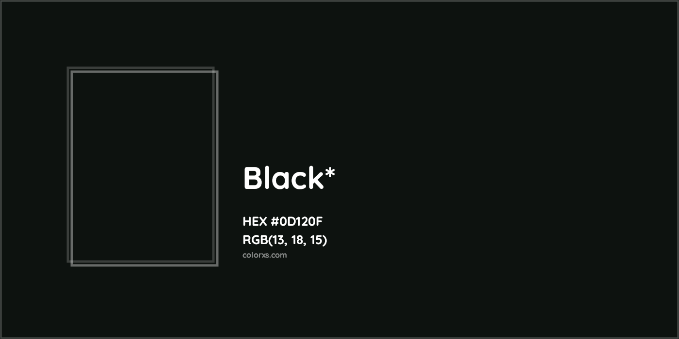 HEX #0D120F Color Name, Color Code, Palettes, Similar Paints, Images